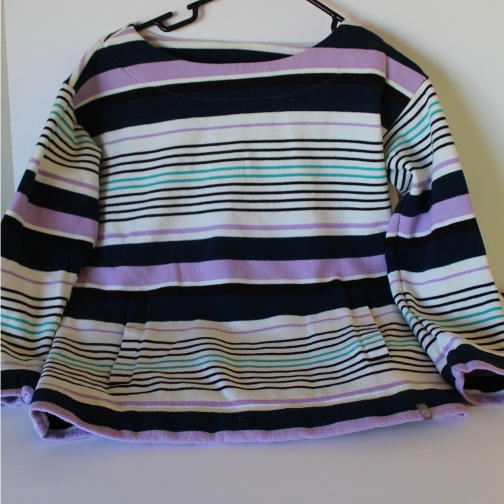 Talbots Multicolor Striped Crew Neck Sweater